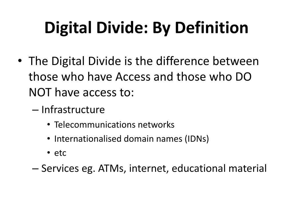 PPT “Bridging the Digital Divide Lessons from South East Asia and the South Pacific