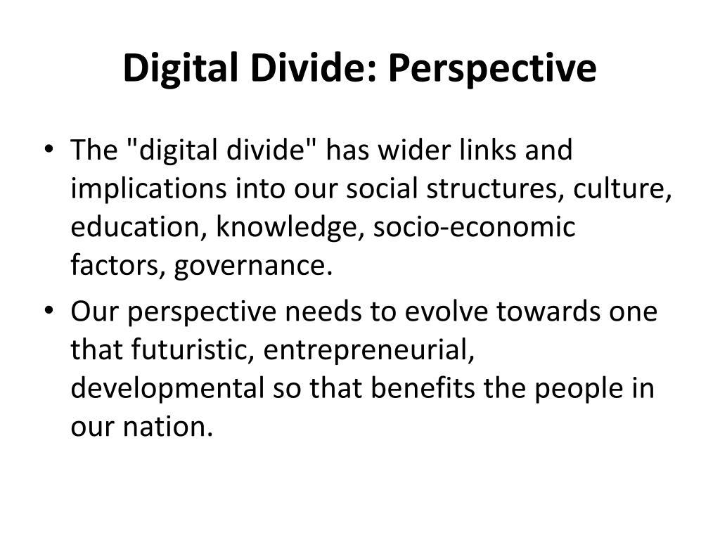 PPT “Bridging the Digital Divide Lessons from South East Asia and