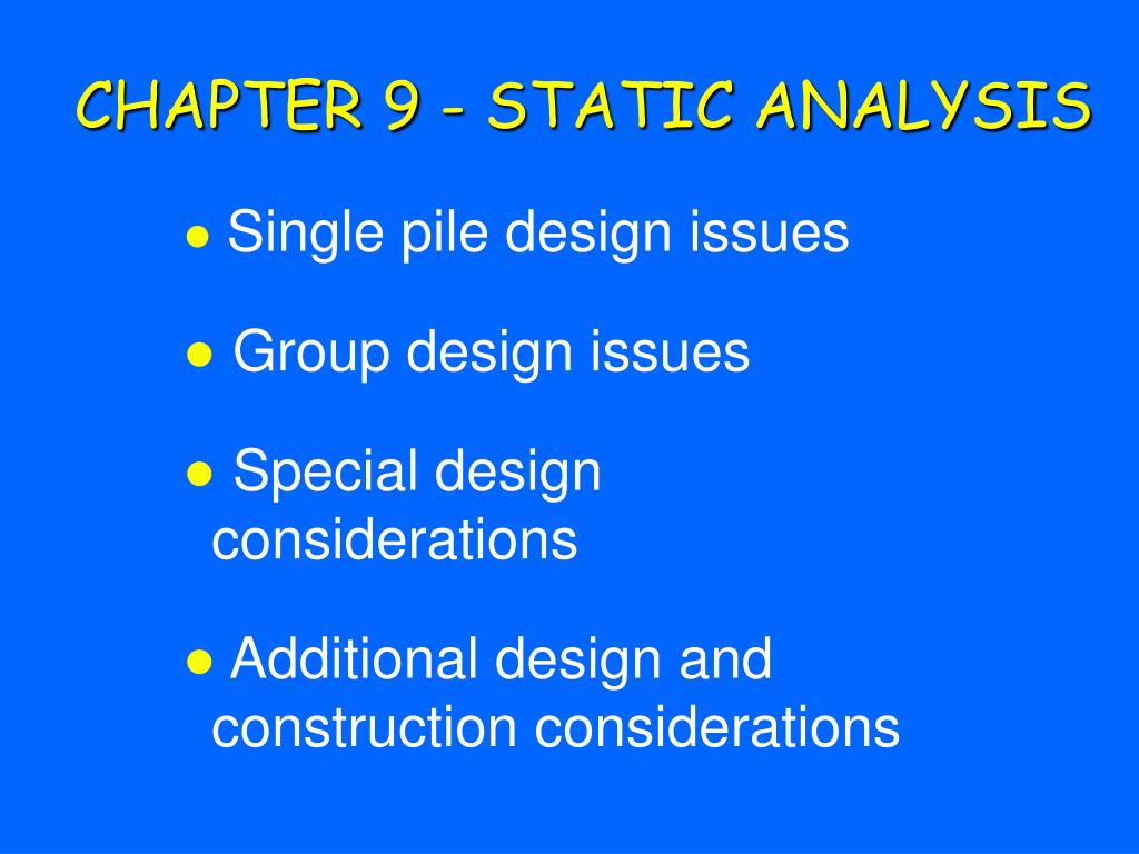PPT INTRODUCTION TO STATIC ANALYSIS PowerPoint Presentation, free