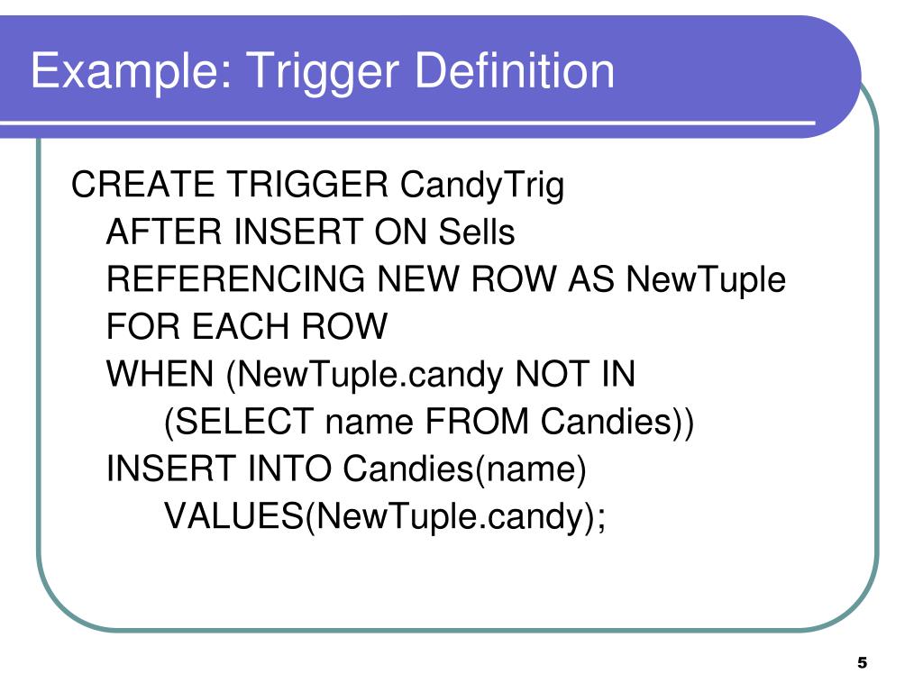 PPT Chapter 7 Constraints and Triggers PowerPoint Presentation, free
