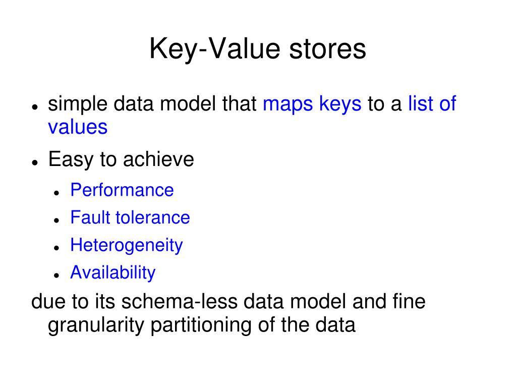 PPT KeyValue stores PowerPoint Presentation, free download ID5465297