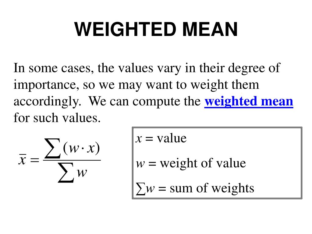 Weighted