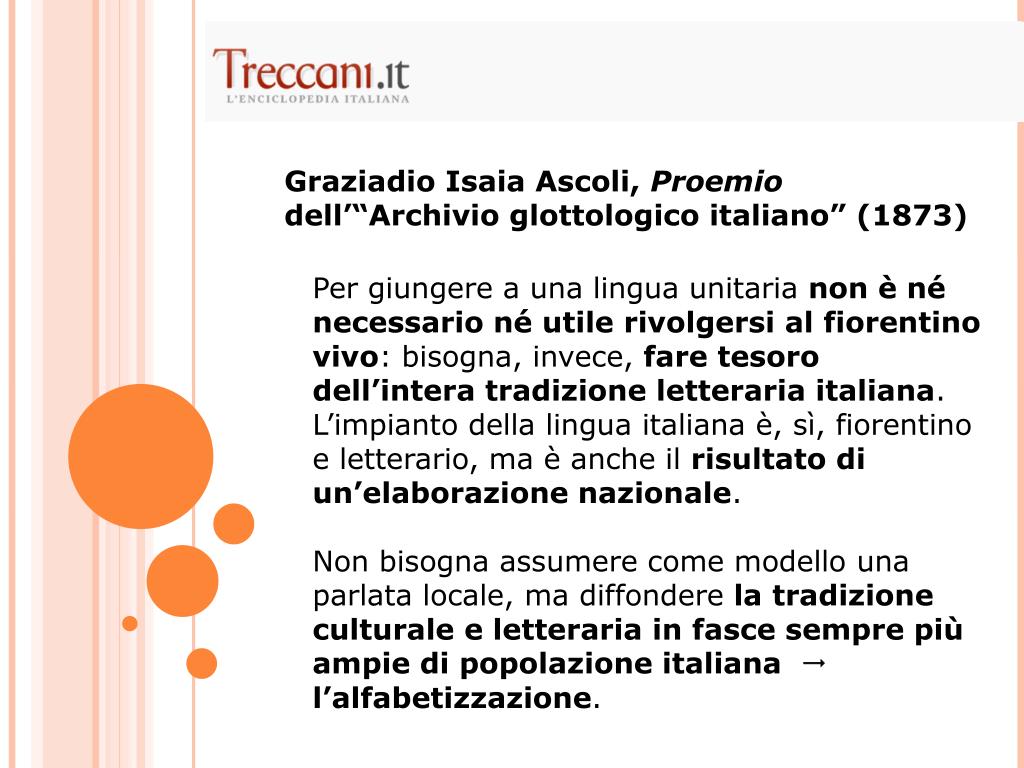 PPT La questione della lingua nell’Ottocento Lezioni d'Autore