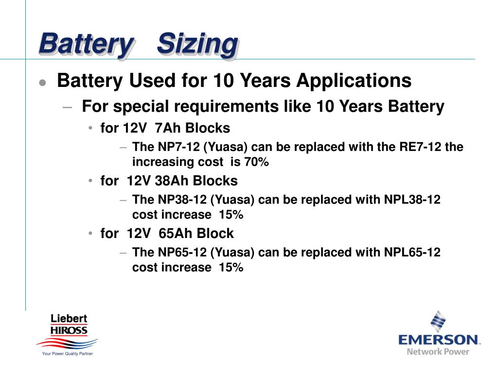 PPT UPS Battery Battery Sizing PowerPoint Presentation, free download