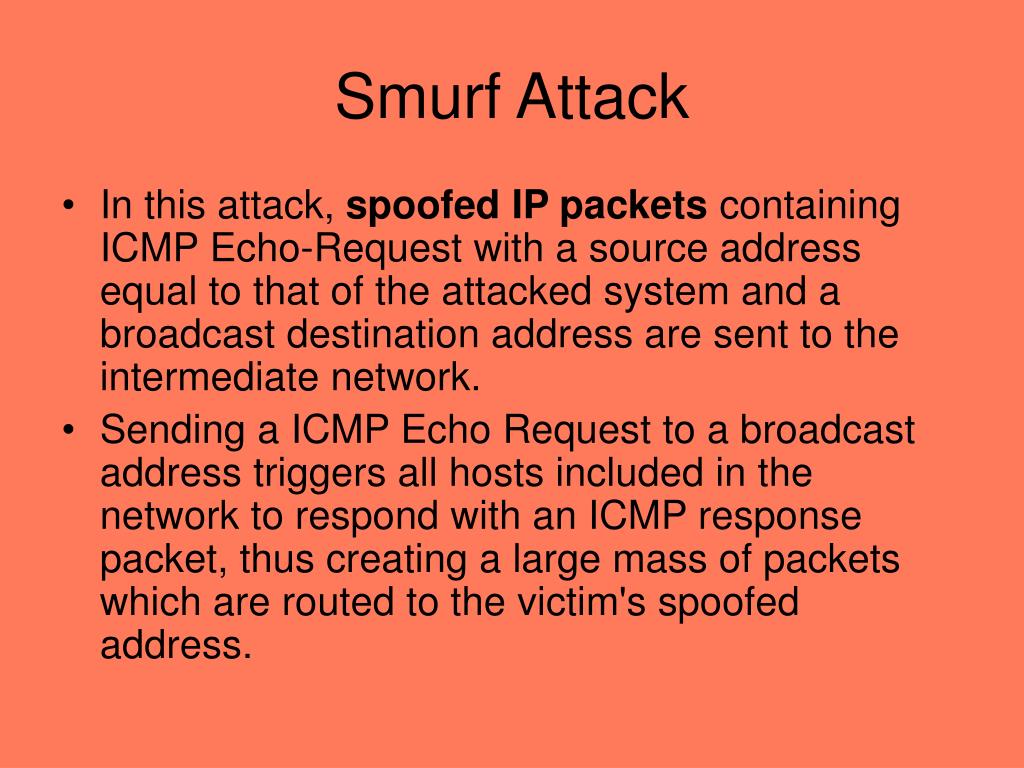 PPT DoS Seminar 2 Spoofed Packet Attacks and Detection Methods