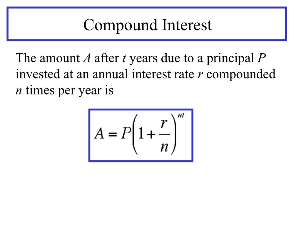 PPT 6.7 Compound Interest PowerPoint Presentation, free download ID