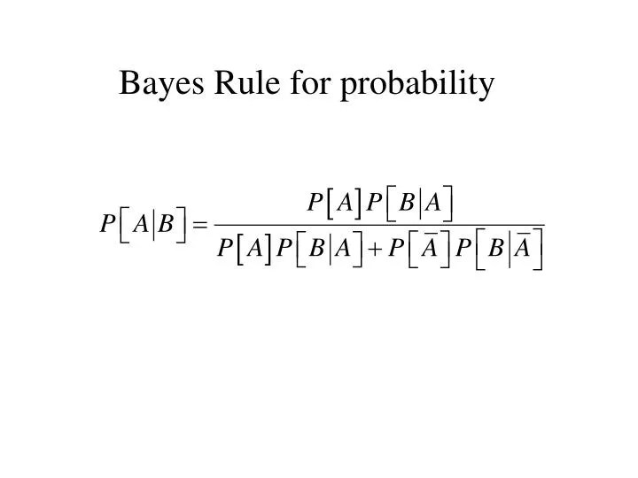 PPT Bayes Rule for probability PowerPoint Presentation, free download