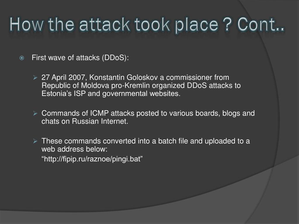 PPT Estonia cyber attacks 2007 PowerPoint Presentation, free download