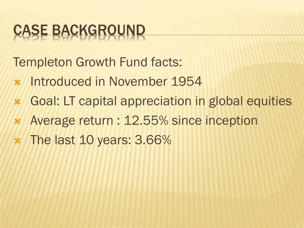 PPT Templeton Growth Fund PowerPoint Presentation, free download ID