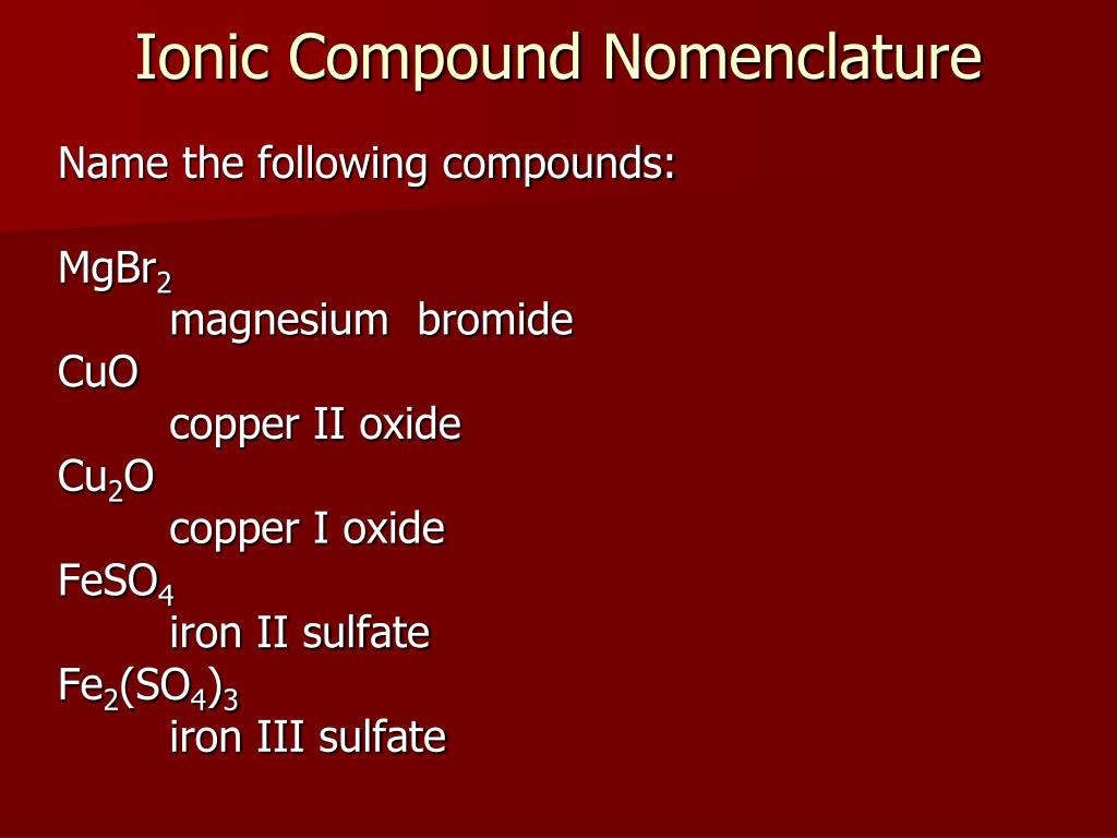 PPT Modern Chemistry Chapter 7 Chemical Formulas & Chemical Compounds
