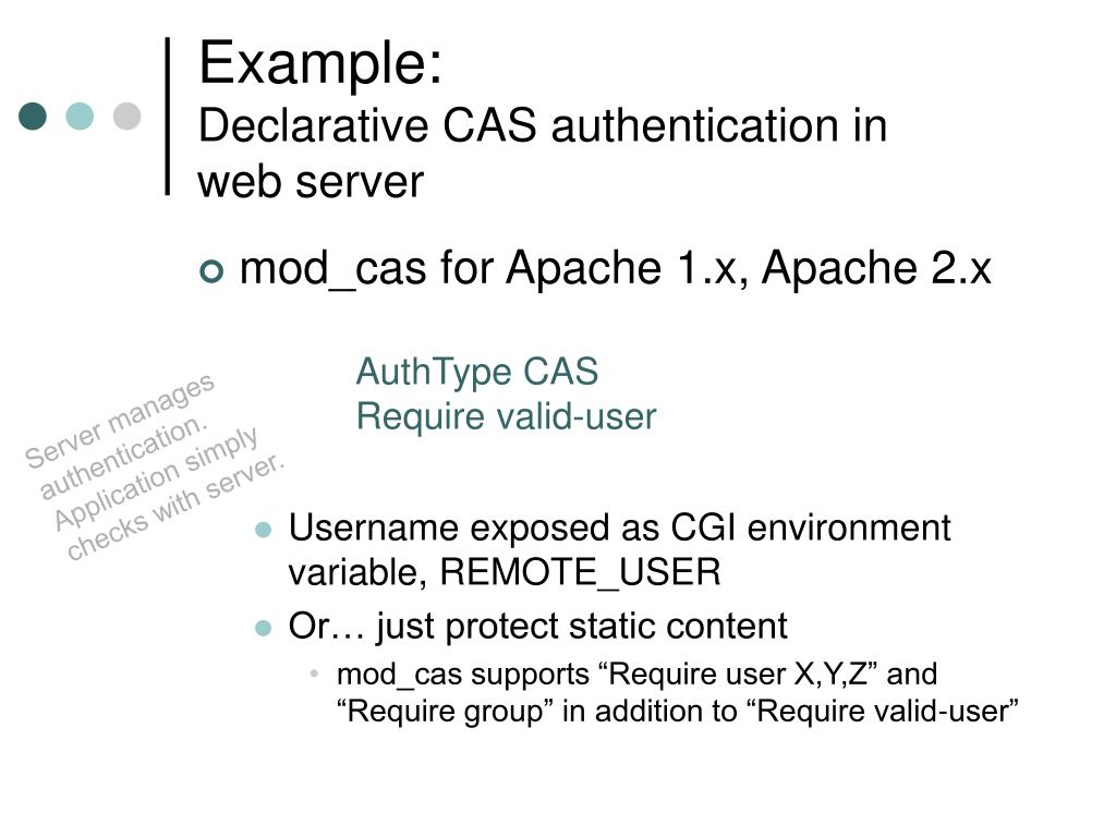 PPT The Central Authentication Service (CAS) PowerPoint Presentation