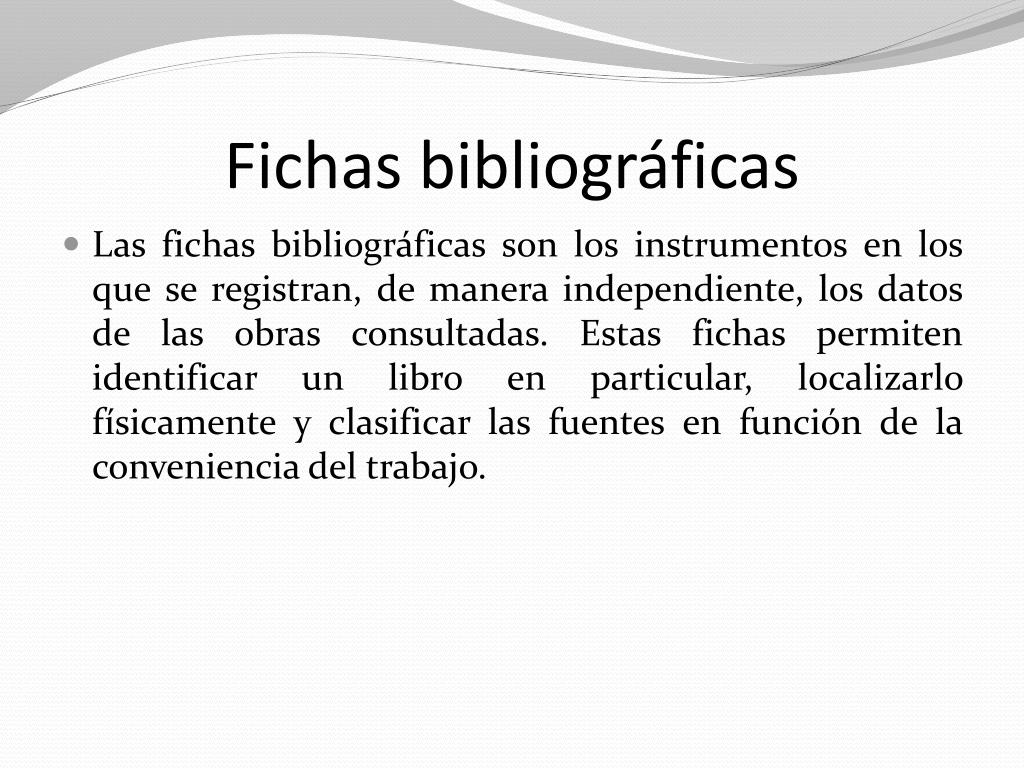 PPT TEMA Fichas de trabajos Bibliográficas y Hemerograficas