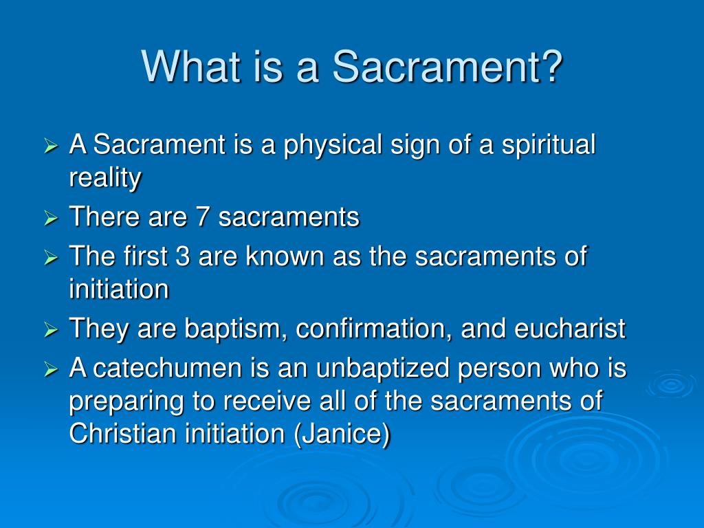 PPT The 7 Sacraments PowerPoint Presentation, free download ID5483322