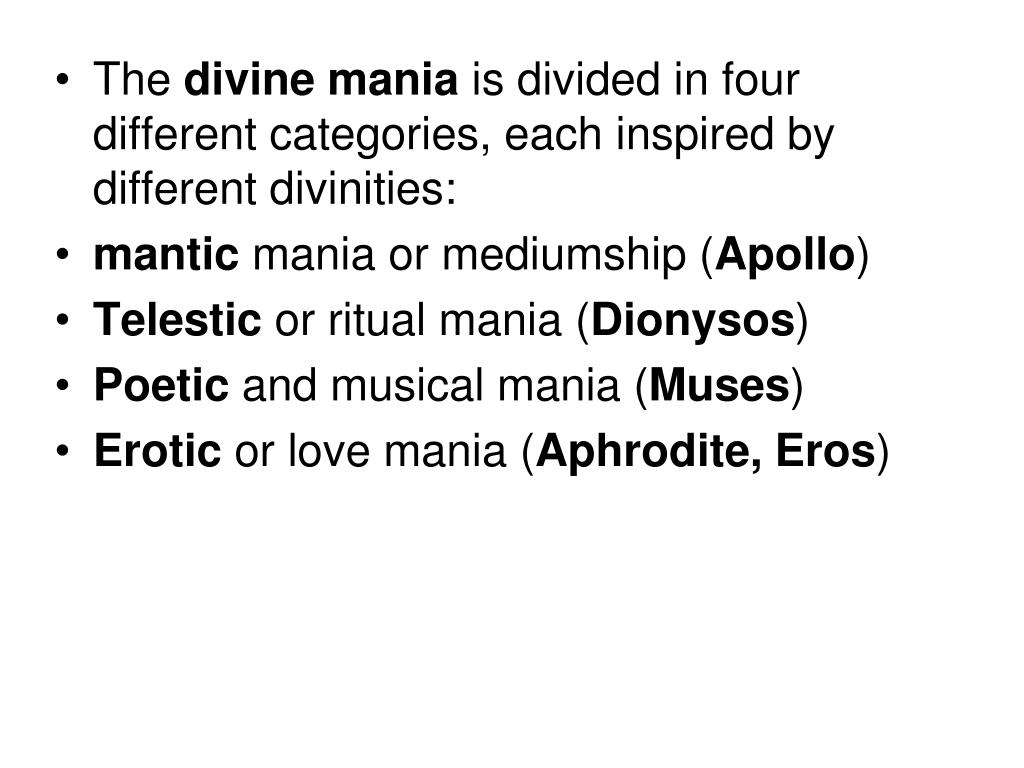 PPT Plato and the mania PowerPoint Presentation, free download ID