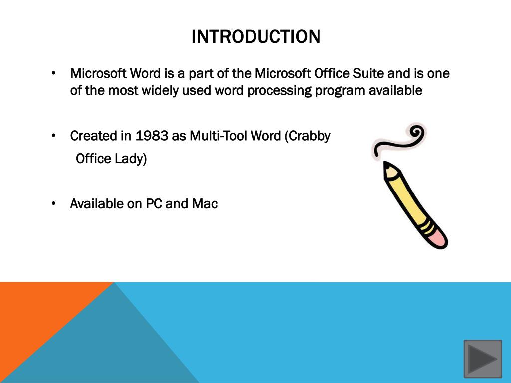 PPT Introduction to MS Word PowerPoint Presentation, free download