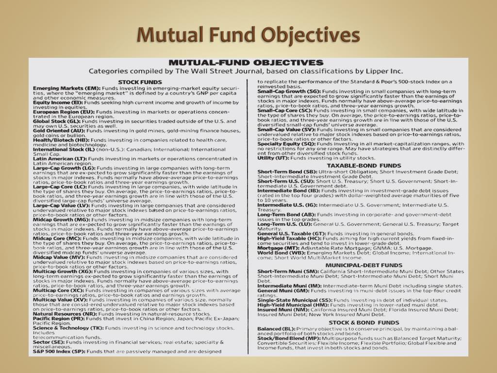PPT Mutual Funds PowerPoint Presentation, free download ID5487019