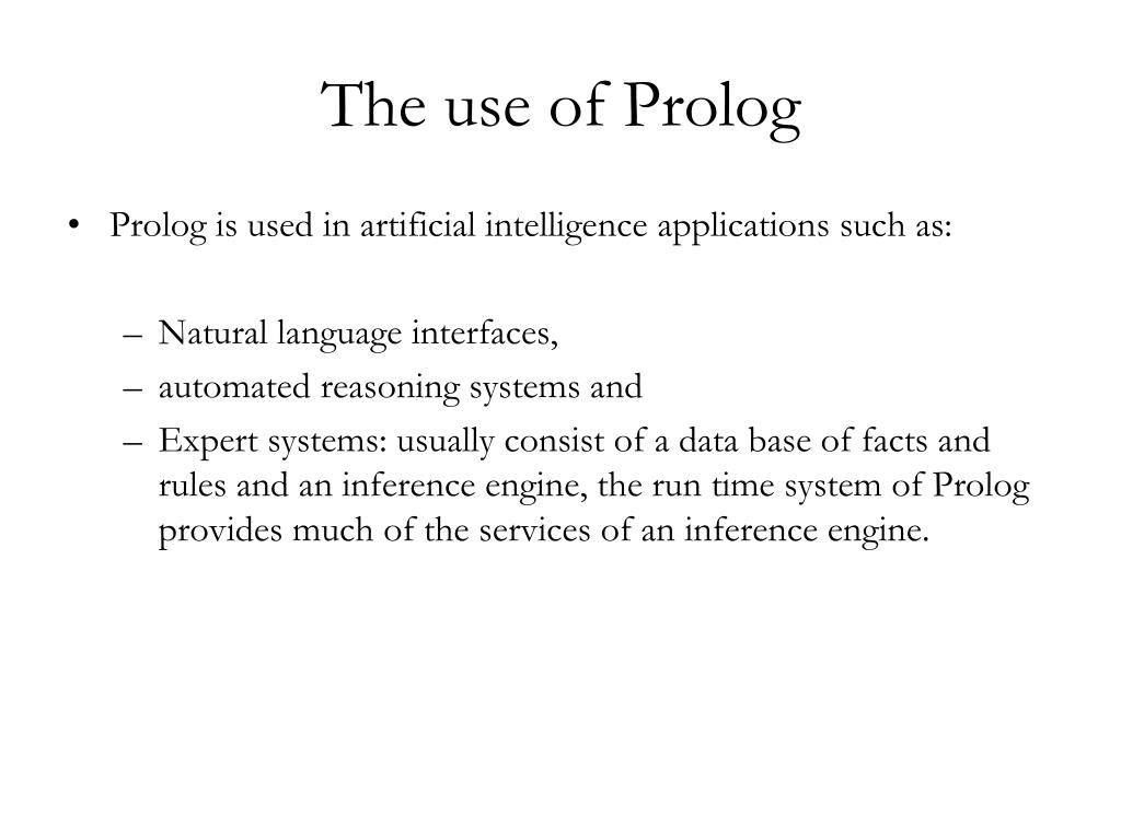 PPT Introduction to Prolog PowerPoint Presentation, free download