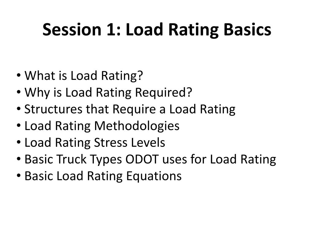 PPT LOAD RATING TRAINING Hand Calculations Tim Keller, PE Amjad