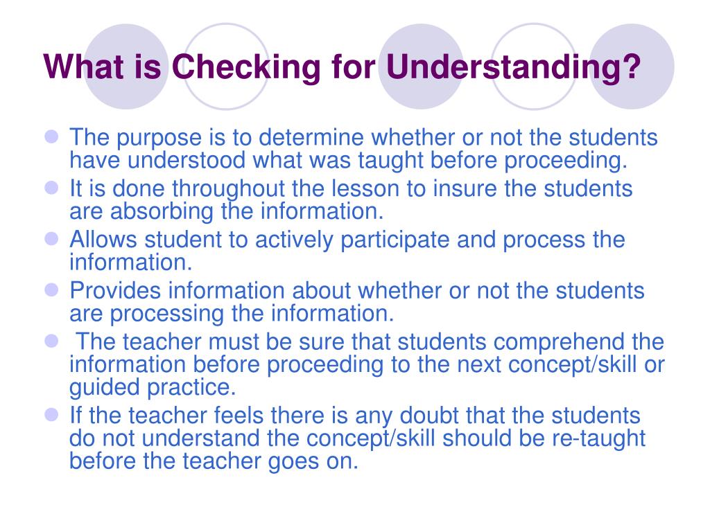PPT Checking For Understanding & Guided Practice PowerPoint