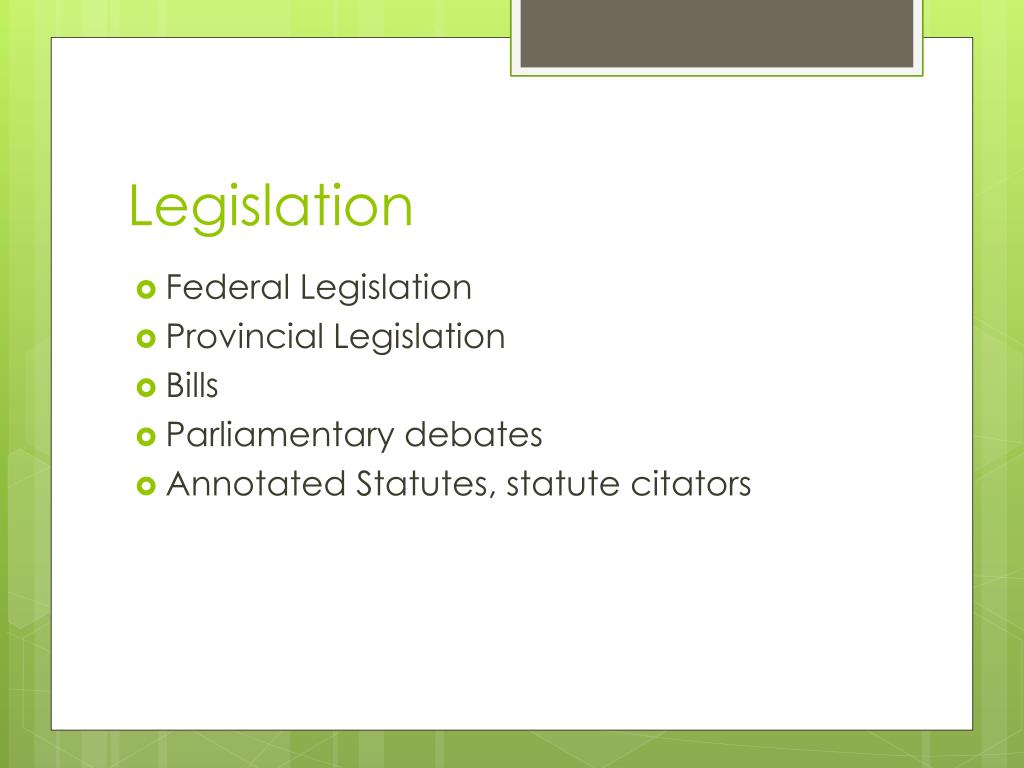 PPT Legislation & Cases PowerPoint Presentation, free download ID