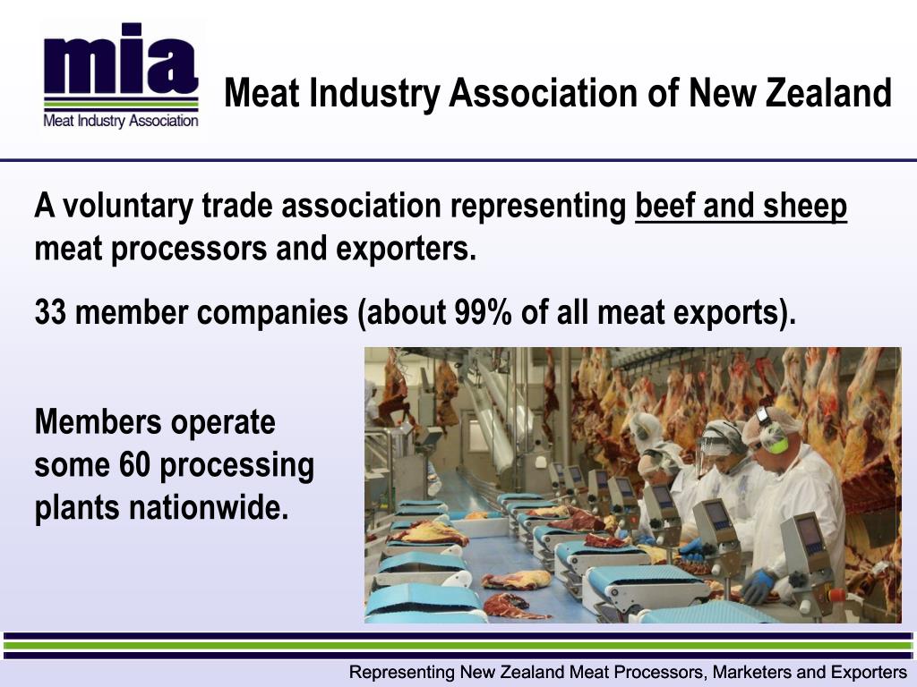 PPT Representing New Zealand Meat Processors, Marketers and Exporters