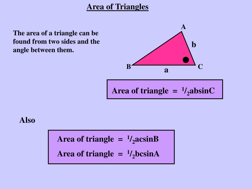 PPT Area of Triangles PowerPoint Presentation, free download ID5490750