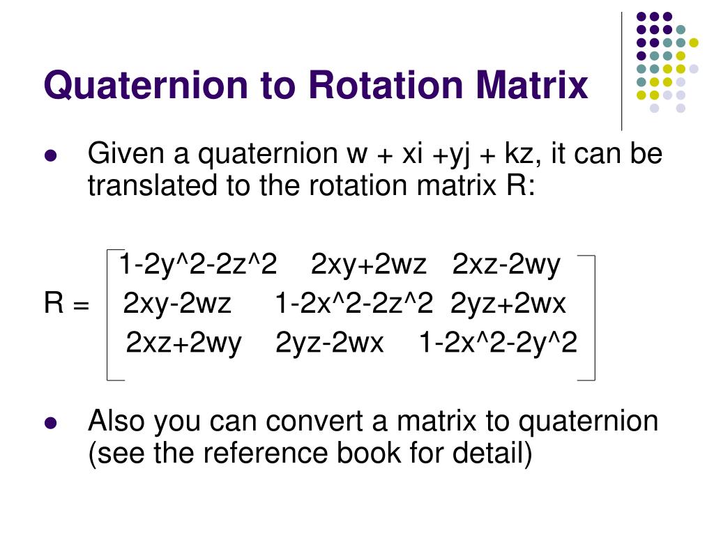 PPT Quaternion and Virtual Trackball PowerPoint Presentation, free