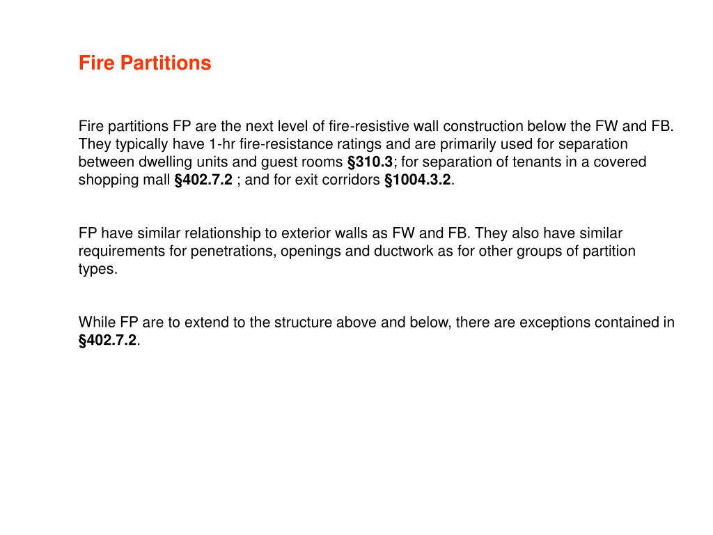 PPT IBC Chapter 7 FireResistive Construction (2 nd part) PowerPoint