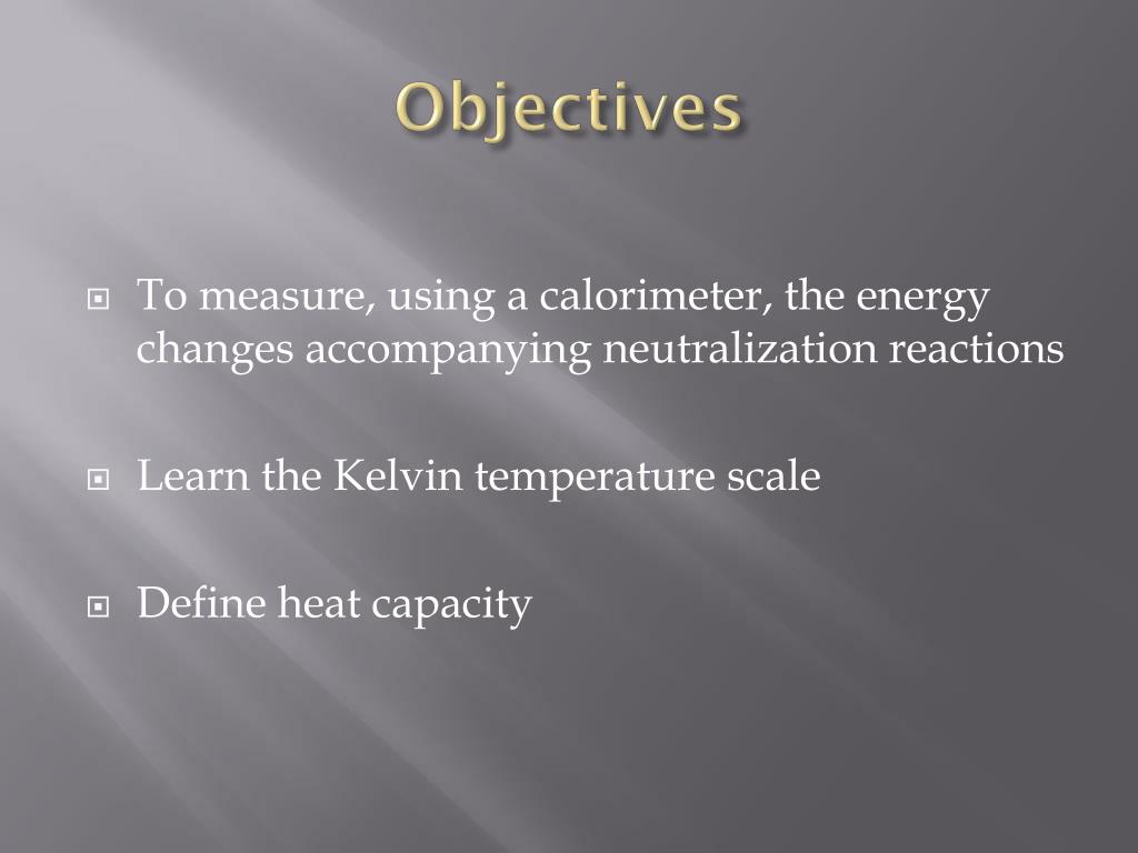 PPT Heat of Neutralization PowerPoint Presentation, free download