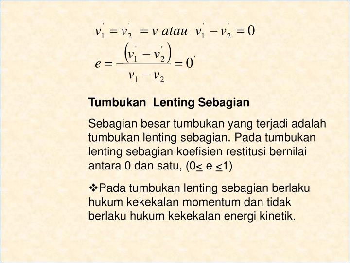 PPT IMPULS DAN MOMENTUM PowerPoint Presentation ID5499515