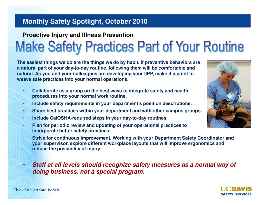 PPT Safety Discussion Topics A Safe, Healthy Workplace is Everyone’s