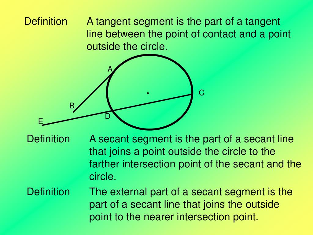 PPT 10.4 Tangents and Secants PowerPoint Presentation, free download