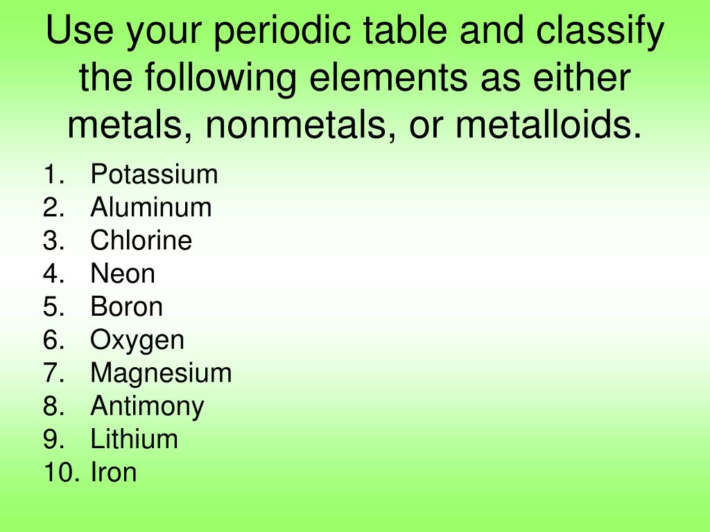 PPT PERIODIC TABLE NOTES PowerPoint Presentation, free download ID