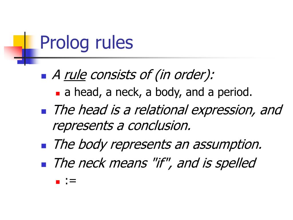 PPT Prolog PowerPoint Presentation, free download ID5503293