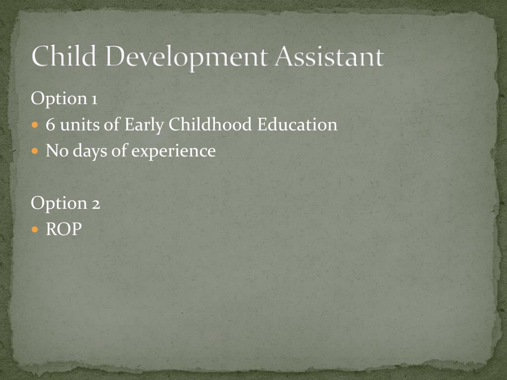 PPT Child Development Permits PowerPoint Presentation, free download