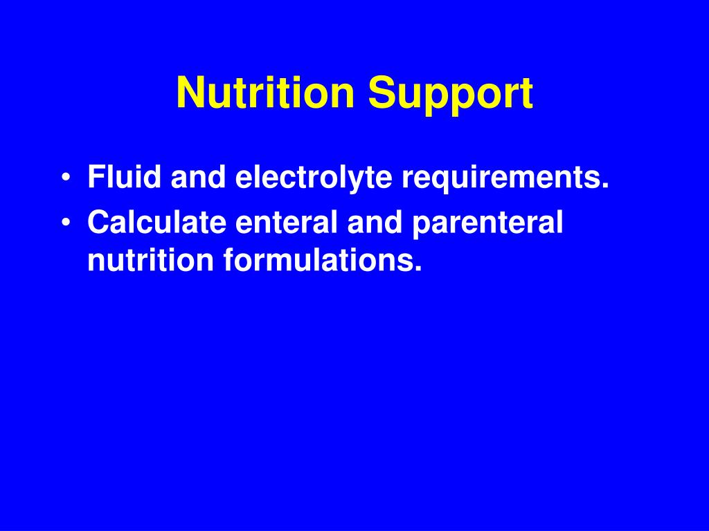 PPT Nutrition Support PowerPoint Presentation ID5504767