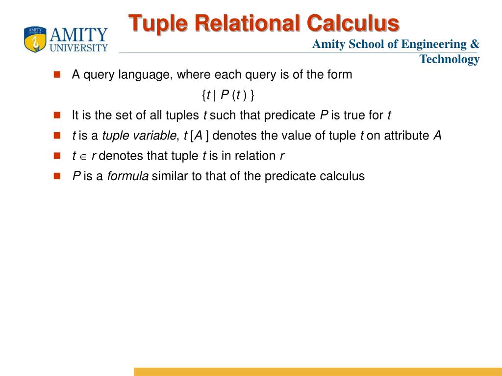 PPT Tuple Relational Calculus PowerPoint Presentation, free download