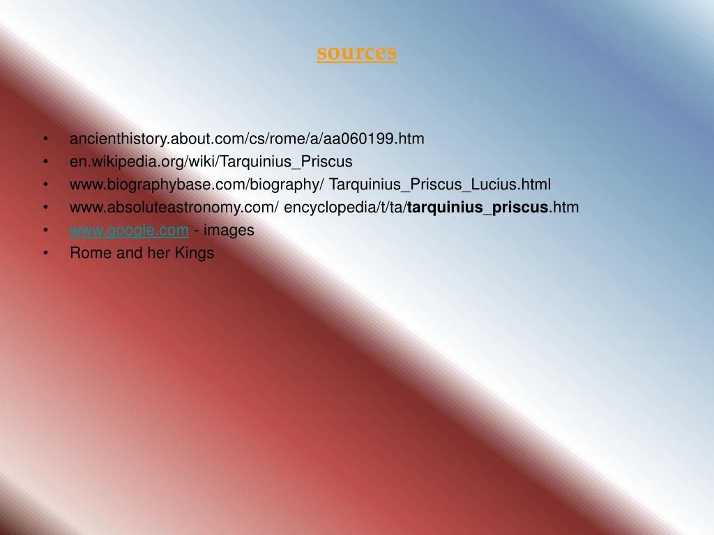 PPT Tarquinius Priscus PowerPoint Presentation, free download ID