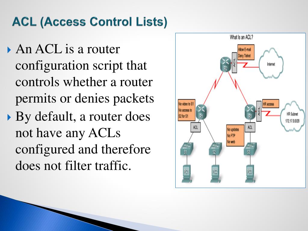 PPT ACL(Access Control Lists) PowerPoint Presentation, free download
