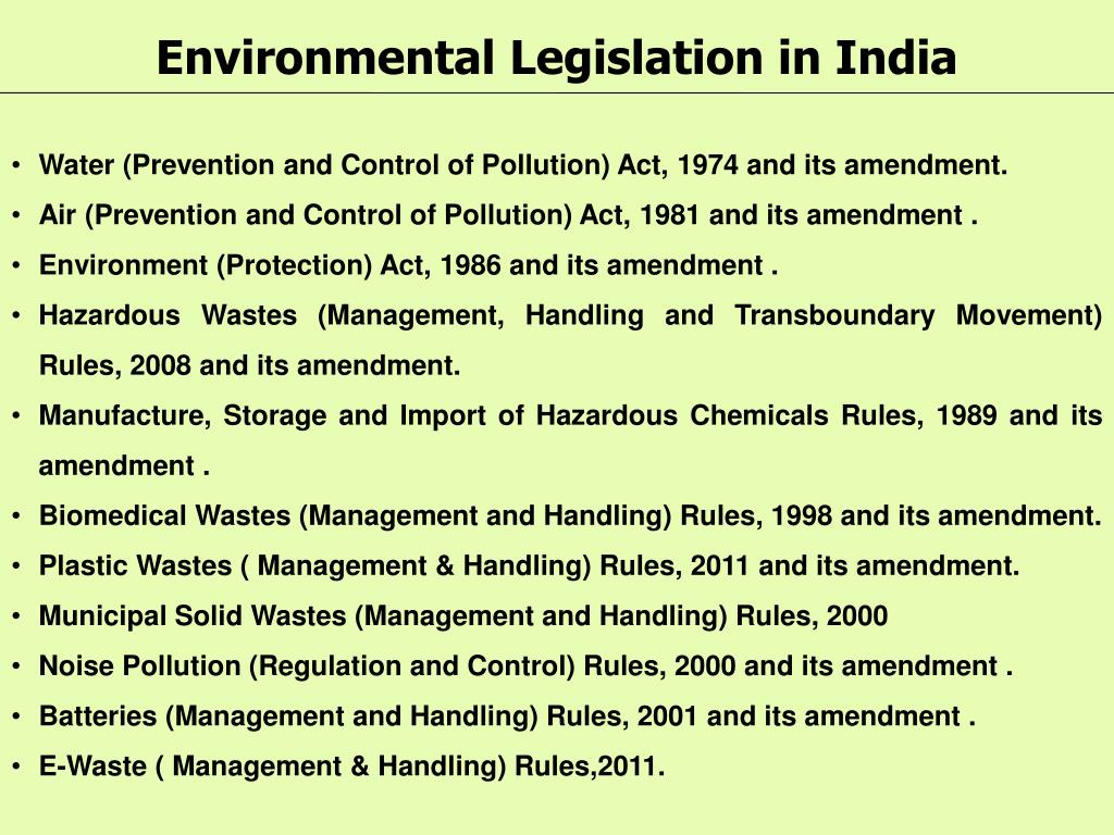 PPT Environmental Compliance and Enforcement the West