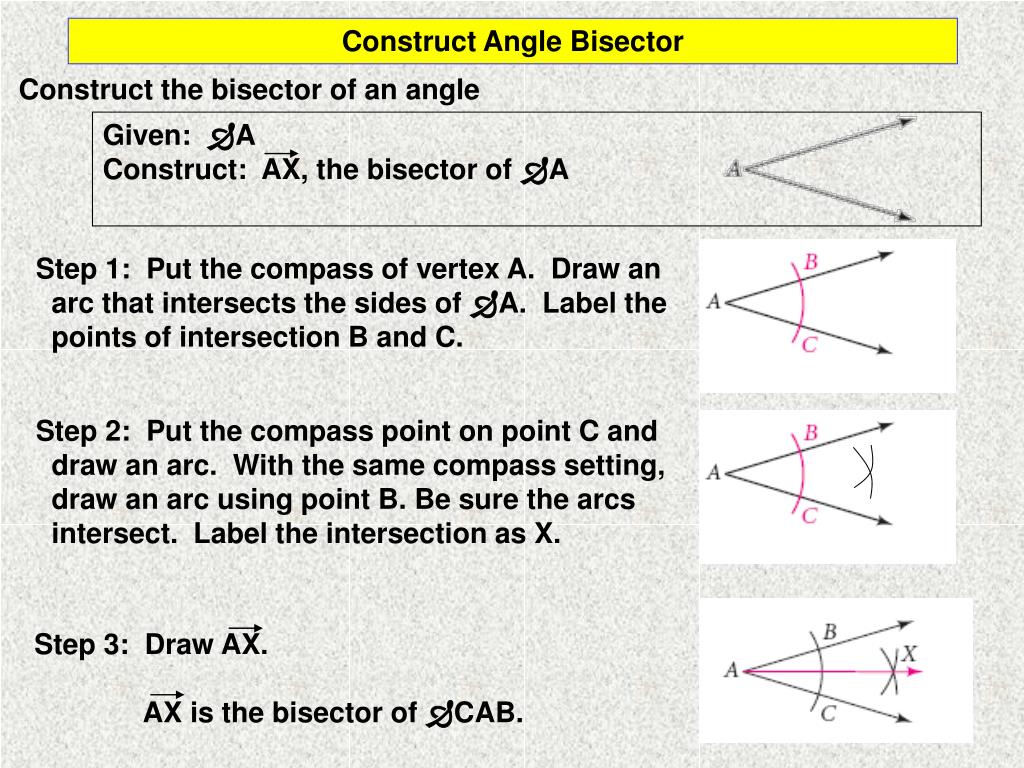 PPT Objective Use a compass and straight edge to construct and