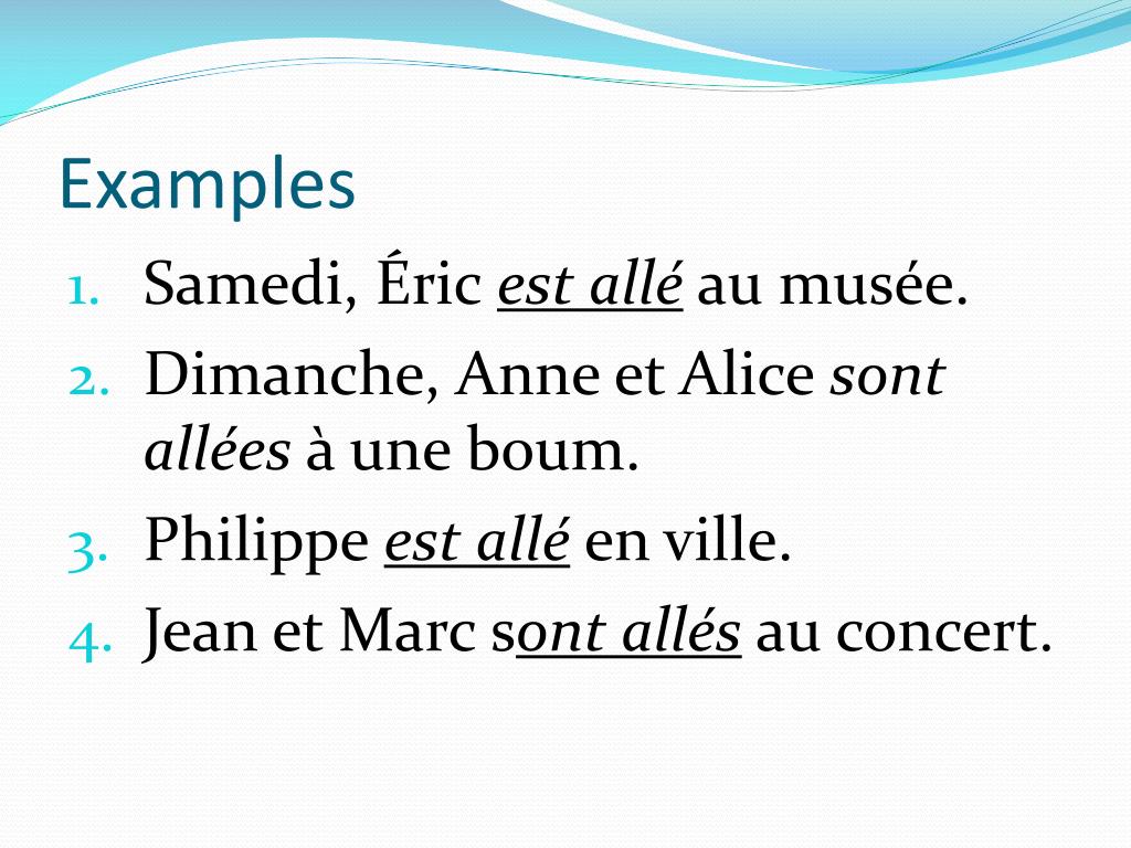 ALLER au passé composé Conjugaison-Verbe.Net