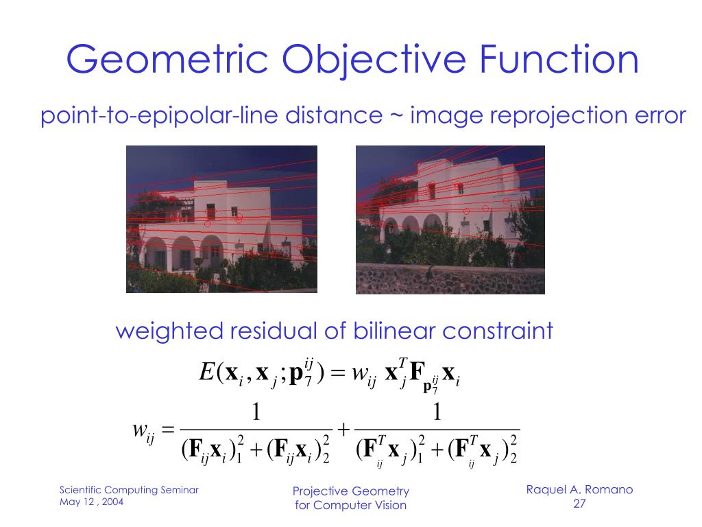 PPT Projective Geometry for Computer Vision PowerPoint Presentation