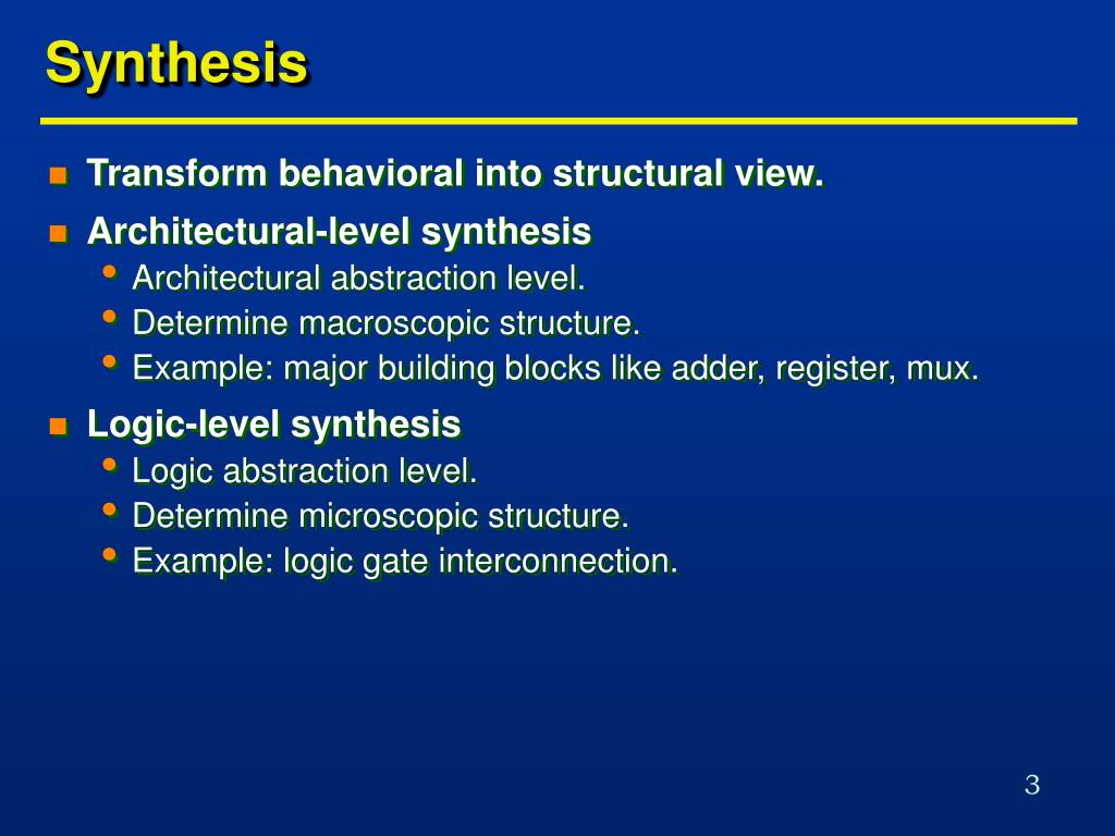 PPT COE 561 Digital System Design & Synthesis Architectural Synthesis