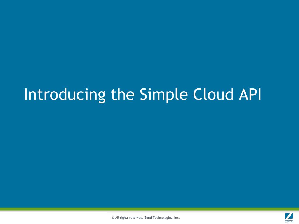 PPT The Simple Cloud API Initiative PowerPoint Presentation, free