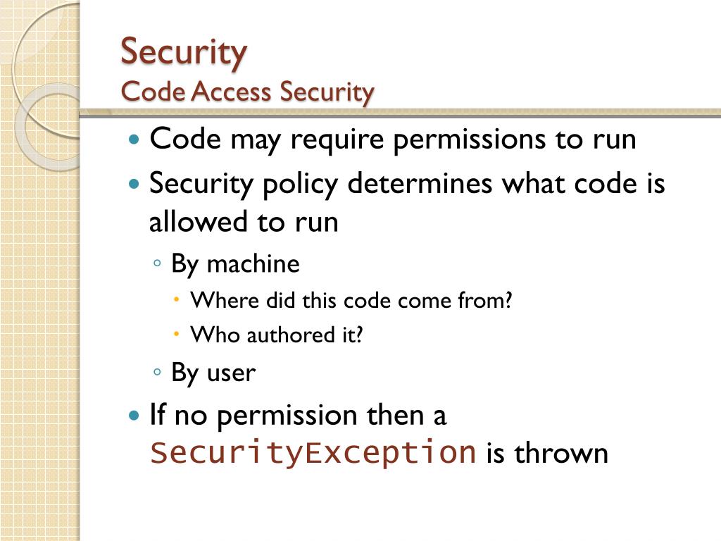 PPT System.Security.Permissions namespace PowerPoint Presentation, free download ID5514329