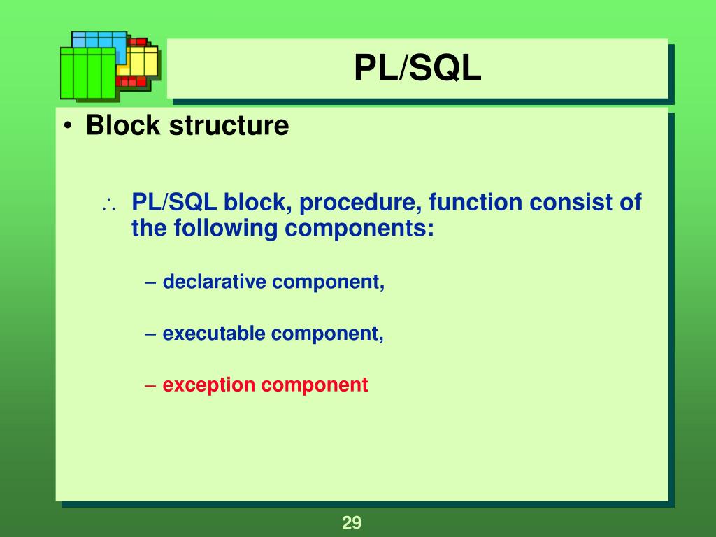 PPT PL/SQL PowerPoint Presentation, free download ID5517275