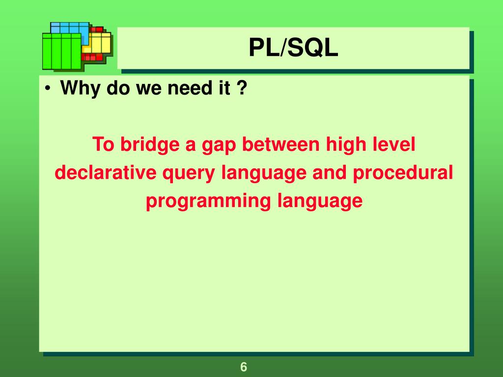 PPT PL/SQL PowerPoint Presentation, free download ID5517275