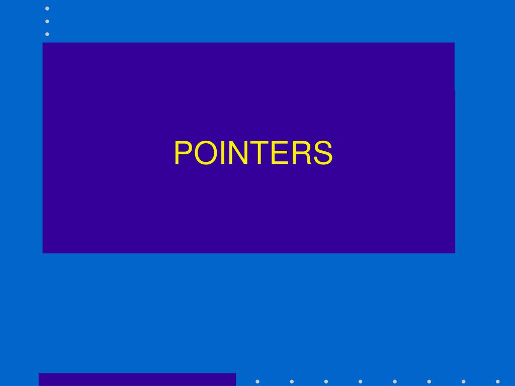 PPT POINTERS PowerPoint Presentation, free download ID5517839