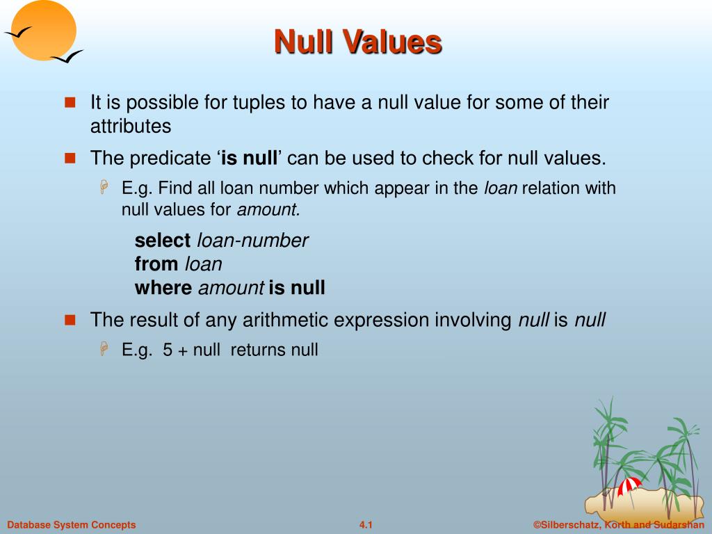 PPT Null Values PowerPoint Presentation, free download ID5519424